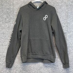 POSHMARK Hoodie Sweatshirt Women's Large Charcoal Gray Pocket Long Sleeve Fleece